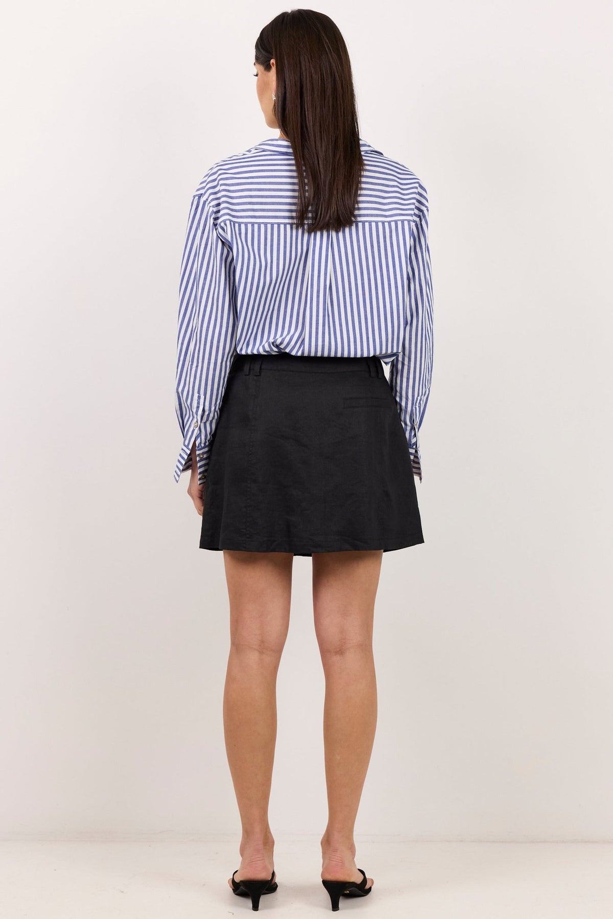 RE:UNION ALIGNMENT LINEN MINI SKORT