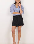 RE:UNION ALIGNMENT LINEN MINI SKORT
