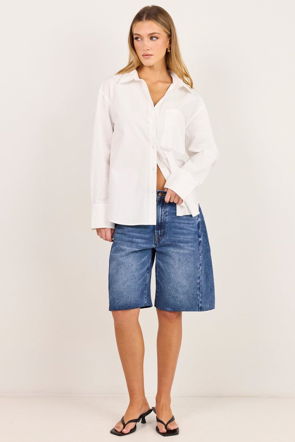 STORIES BE TOLD YOU GOT THIS COTTON POPLIN OVERSIZED SHIRT