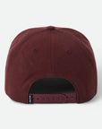 BRIXTON CREST SNAPBACK - BRICK/BROWN