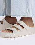 BIRKENSTOCK FLORIDA III FLEX PLATFORM EVA NARROW - EGGSHELL