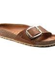 BIRKENSTOCK MADRID BIG BUCKLE OILED LEATHER - REGULAR - COGNAC