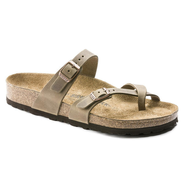 BIRKENSTOCK MAYARI OILED LEATHER - REGULAR - TOBACCO BROWN