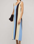 STAPLE THE LABEL ATLAS STRIPE KNTI DRESS