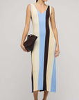 STAPLE THE LABEL ATLAS STRIPE KNTI DRESS
