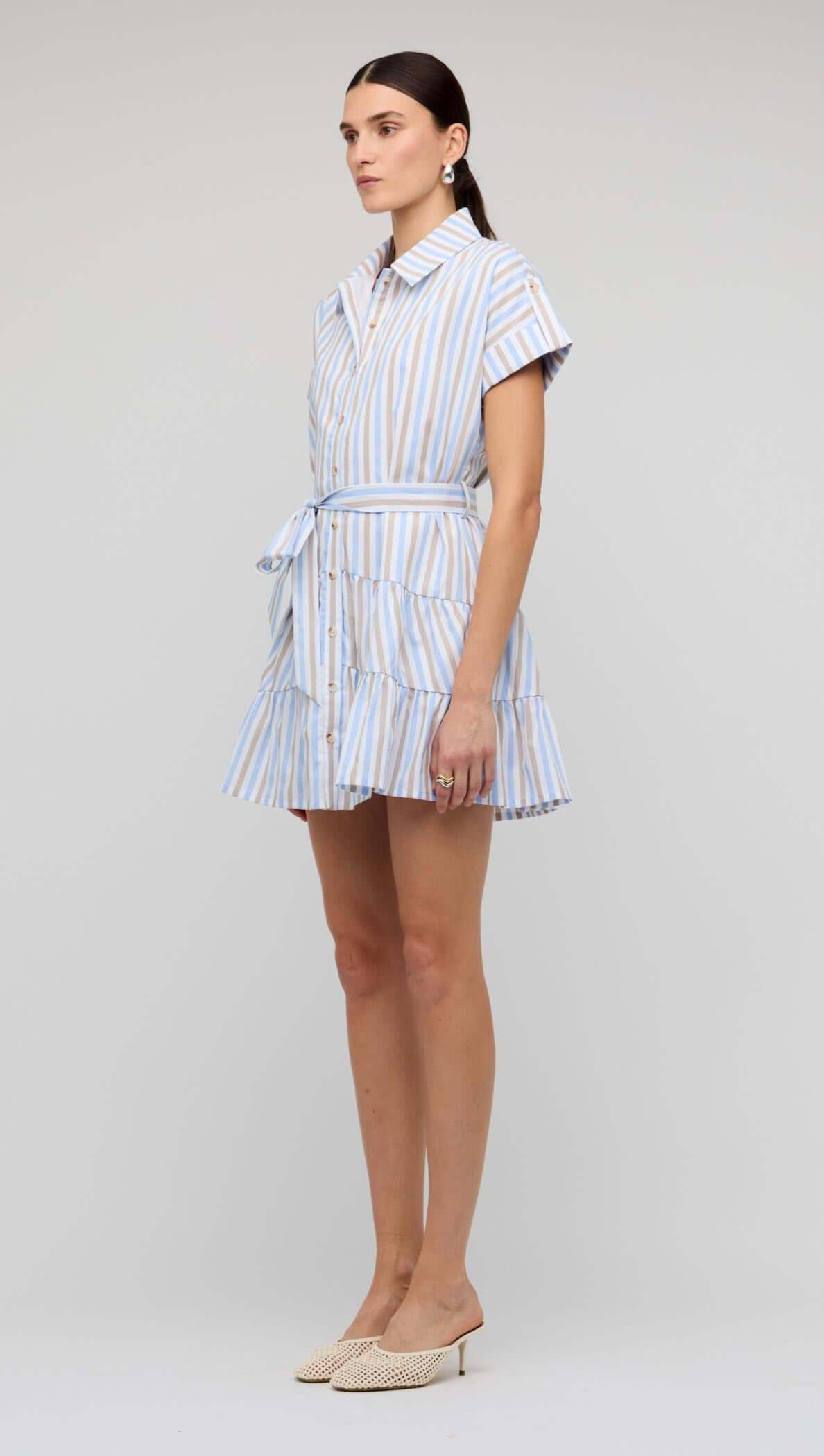 STAPLE THE LABEL MARCELLA MINI SHIRTDRESS