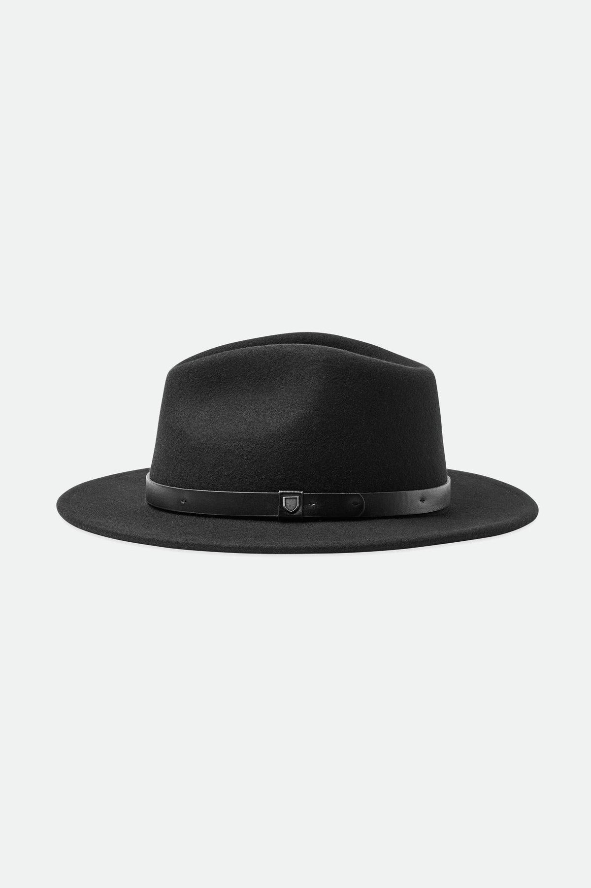 BRIXTON MESSER FEDORA - BLACK/BLACK