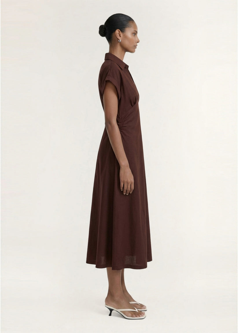 STAPLE THE LABEL RHODES MIDI DRESS