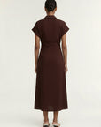 STAPLE THE LABEL RHODES MIDI DRESS