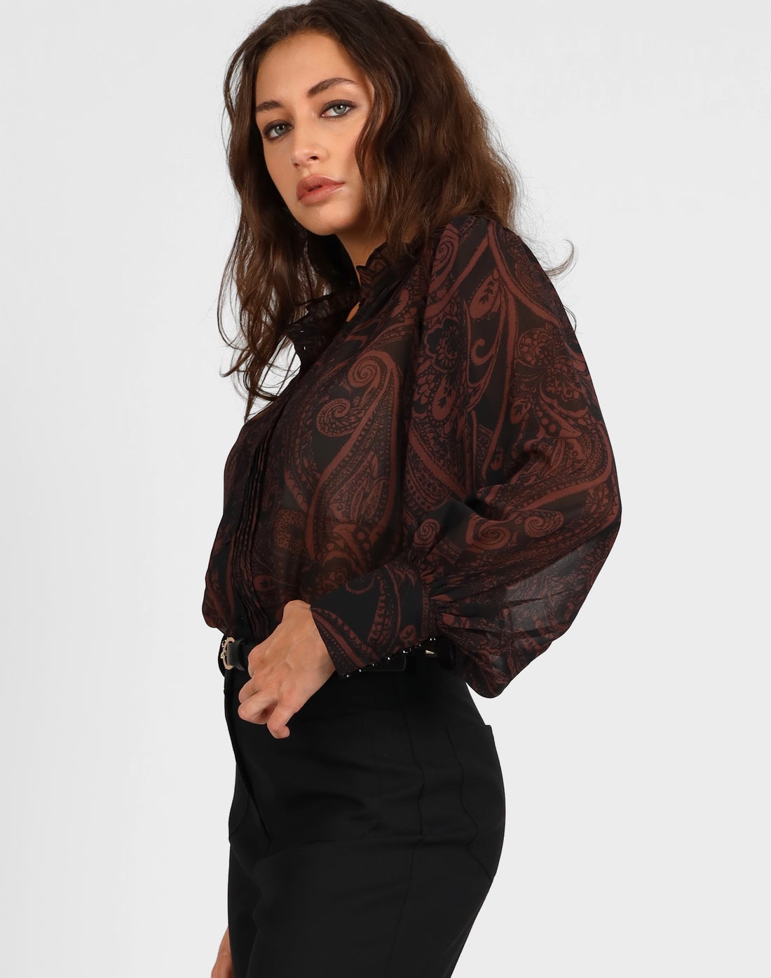 STORM CHOCOLATE PAISLEY SHIRT