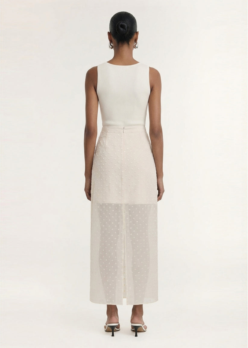 STAPLE THE LABEL ETOILE LAYERED MIDI SKIRT