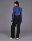 STORM DENIM BLUE PINTUCK SHIRT