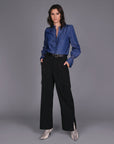 STORM DENIM BLUE PINTUCK SHIRT
