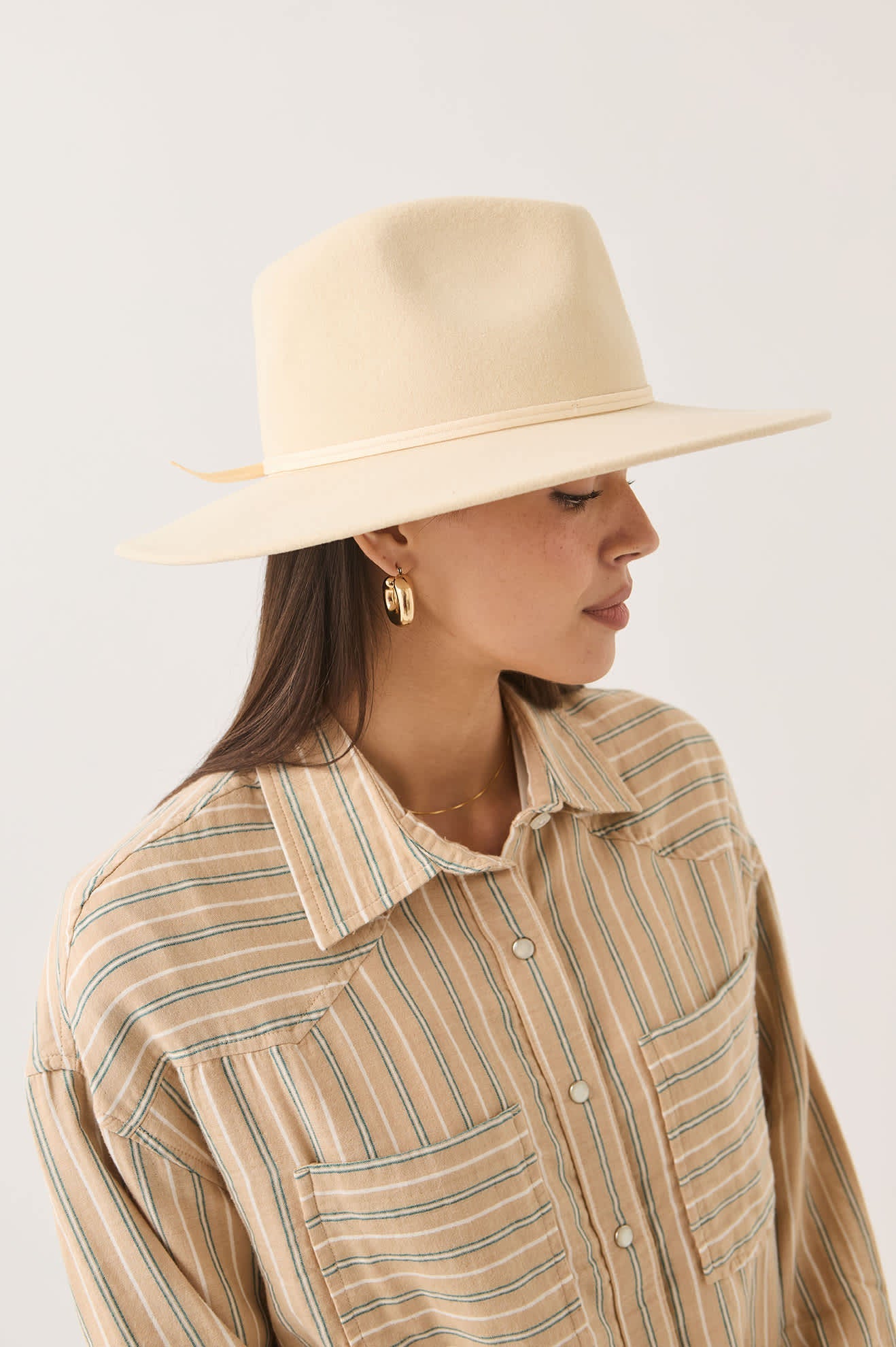 BRIXTON JUNIPER PACKABLE HAT - WAX PAPER
