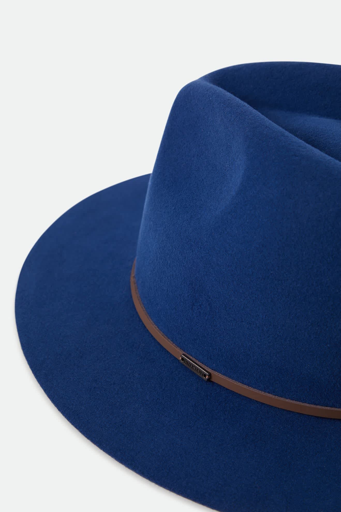 BRIXTON WESLEY FEDORA - CLASSIC NAVY