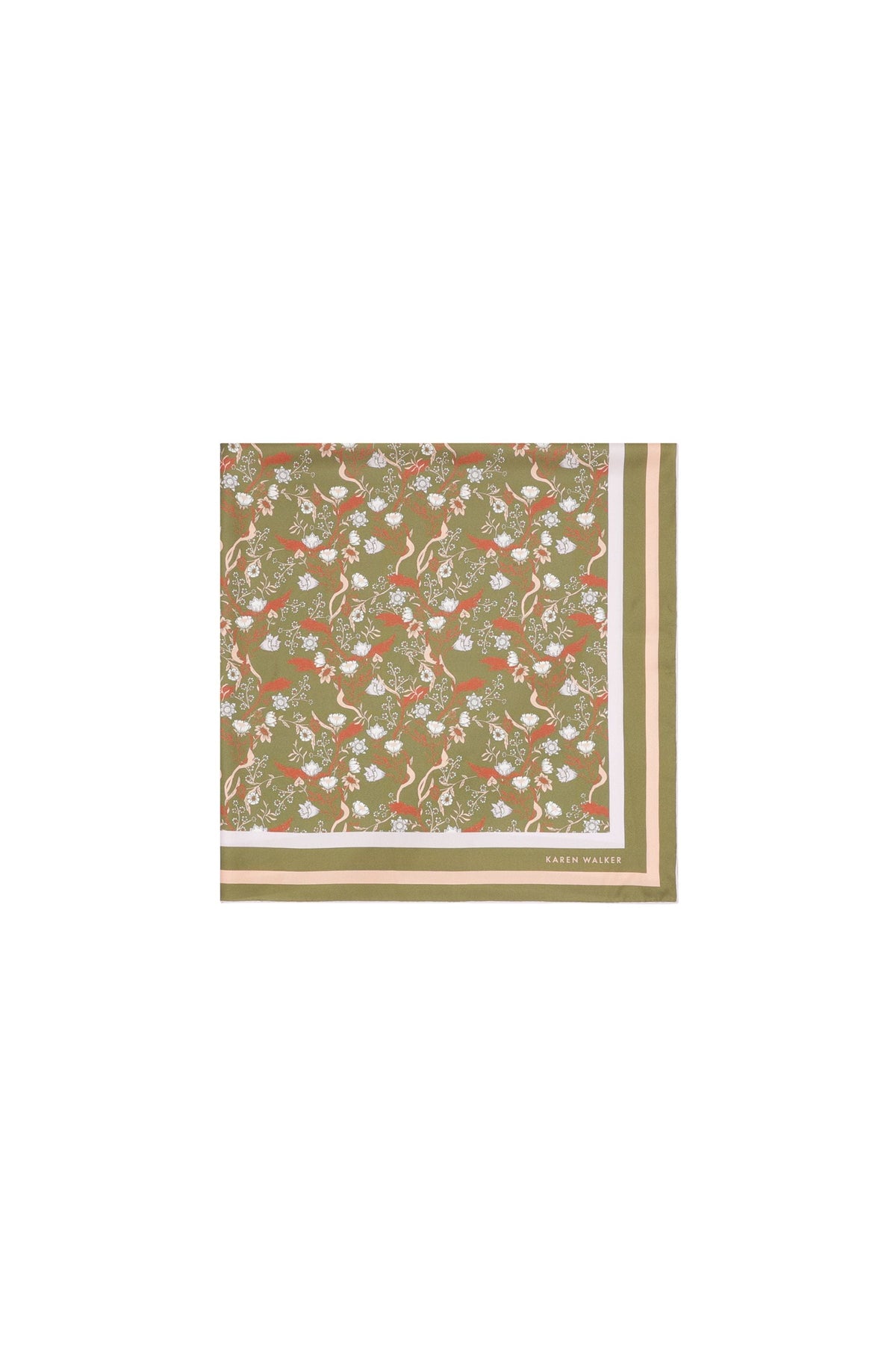 KAREN WALKER WHIMSY FLORAL CLASSIC SCARF