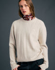 KAREN WALKER CLASSIC CABLE KNIT SWEATER