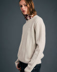 KAREN WALKER CLASSIC CABLE KNIT SWEATER
