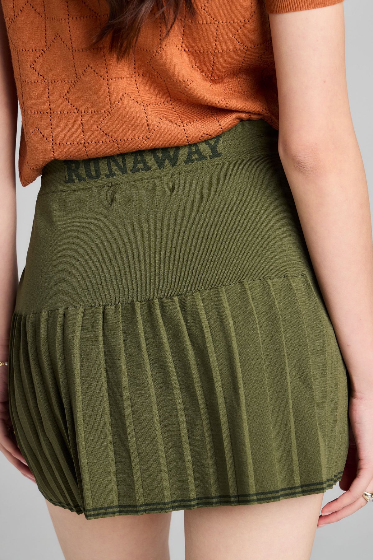 KAREN WALKER RUNAWAY KNIT SKIRT