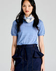 KAREN WALKER POINTELLE KNIT TEE