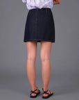 STORM FRONT POCKET DENIM MINI SKIRT