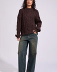 ALL ABOUT EVE HIGGINS CABLE KNIT