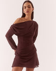 SOVERE ADA LONG SLEEVE MINI DRESS