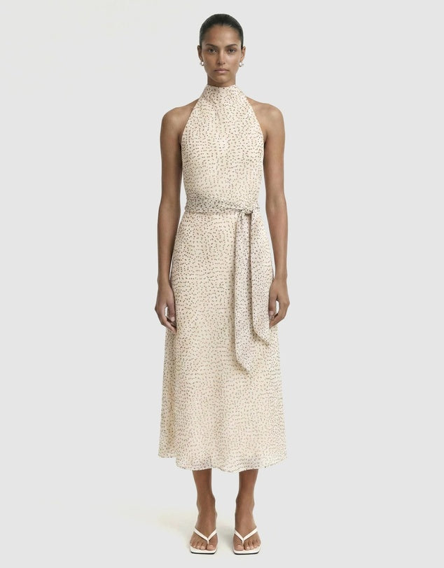 STAPLE THE LABEL EVA HALTER MIDI DRESS
