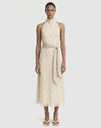 STAPLE THE LABEL EVA HALTER MIDI DRESS
