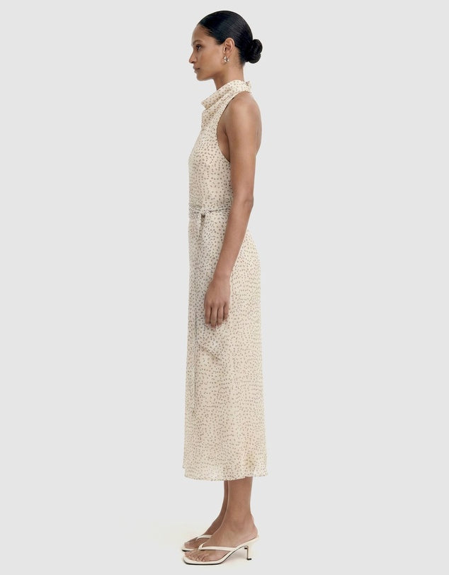 STAPLE THE LABEL EVA HALTER MIDI DRESS