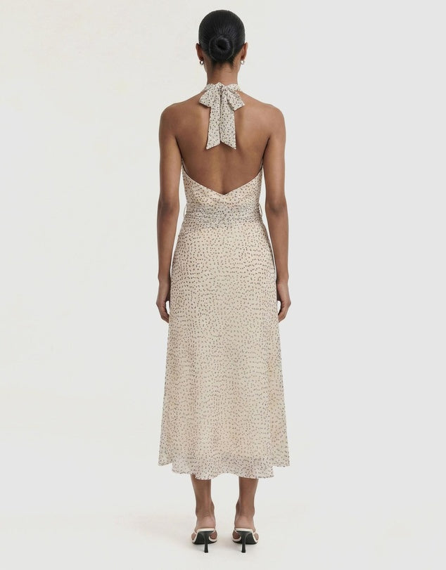 STAPLE THE LABEL EVA HALTER MIDI DRESS