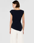 STAPLE THE LABEL CASSIAN ASSYM KNIT TOP