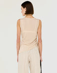 STAPLE THE LABEL ALIX DRAWSTRING KNIT TOP