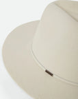 BRIXTON WESLEY FEDORA - OFF WHITE