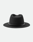 BRIXTON MESSER FEDORA - BLACK/BLACK