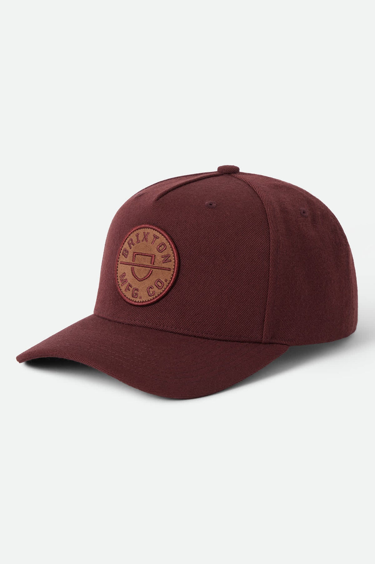 BRIXTON CREST SNAPBACK - BRICK/BROWN