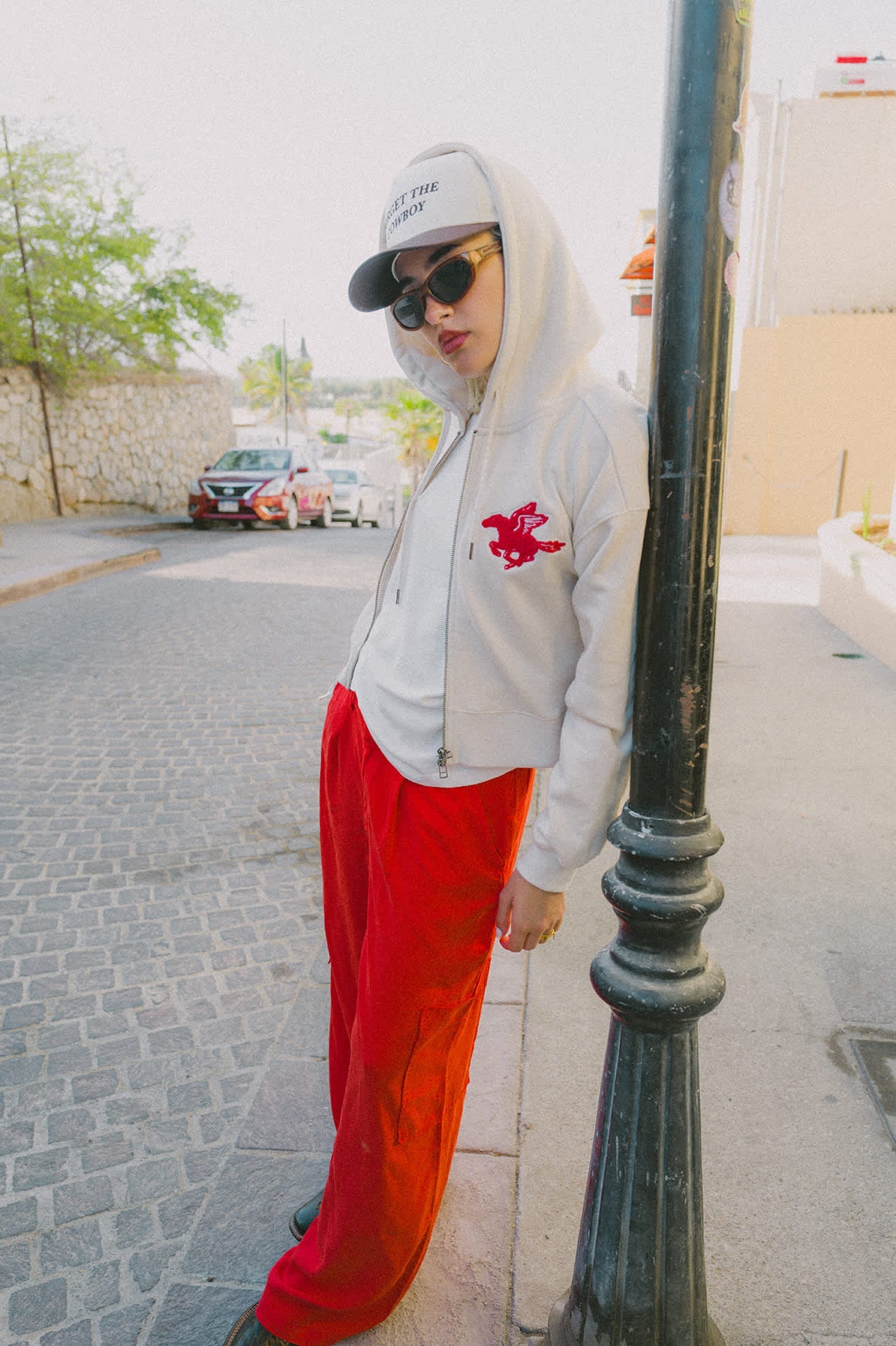 BRIXTON FOR GET THE COWBOY NP MP SNAPBACK - CHOC/OFFWHITE