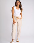 KNEWE DEW BARREL LEG ANKLE GRAZER PANT