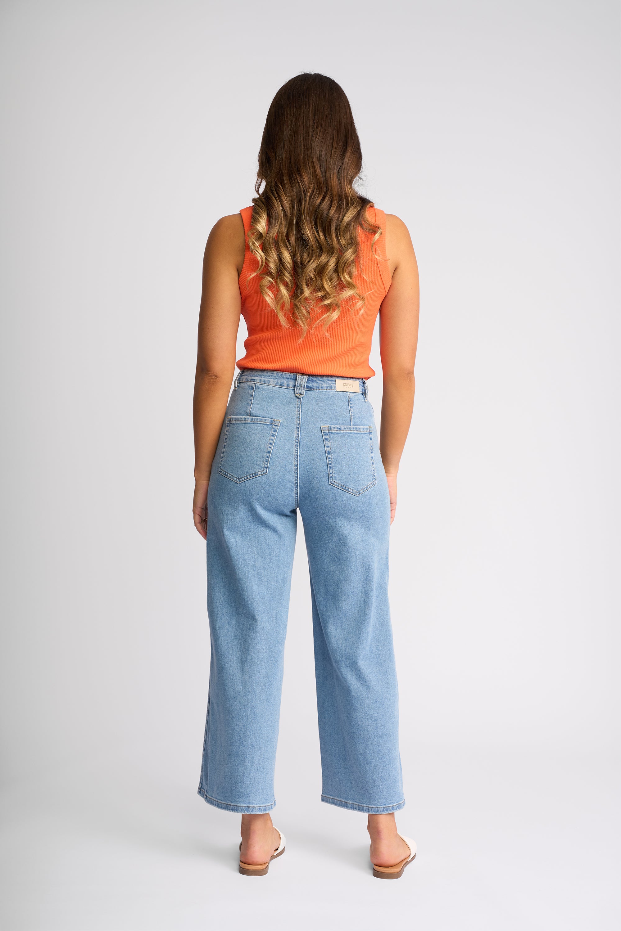 KNEWE INDEX WIDE LEG ANKLE GRAZER JEAN
