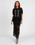 STORM LACE MIDI SKIRT