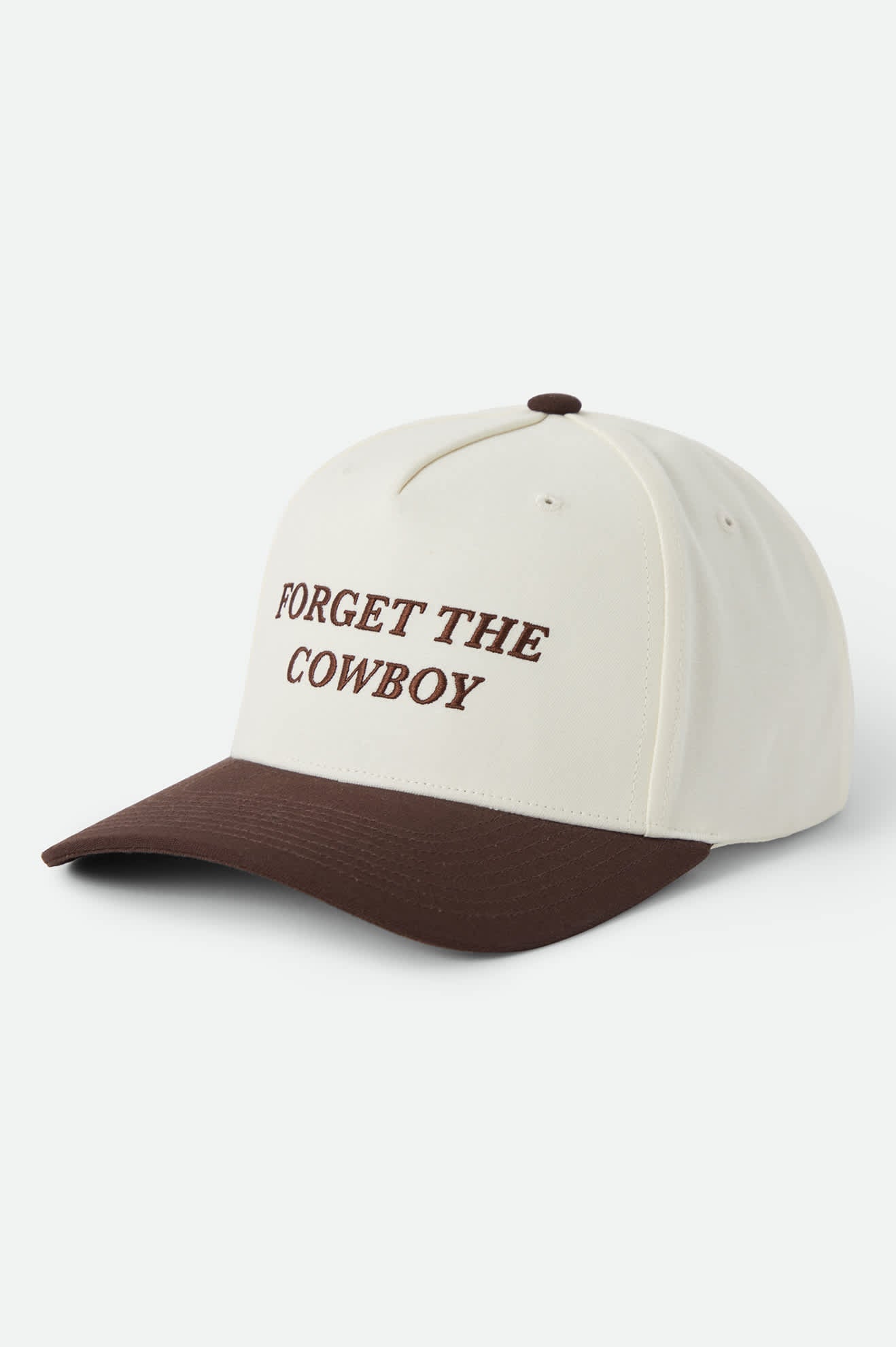 BRIXTON FOR GET THE COWBOY NP MP SNAPBACK - CHOC/OFFWHITE