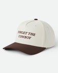 BRIXTON FOR GET THE COWBOY NP MP SNAPBACK - CHOC/OFFWHITE