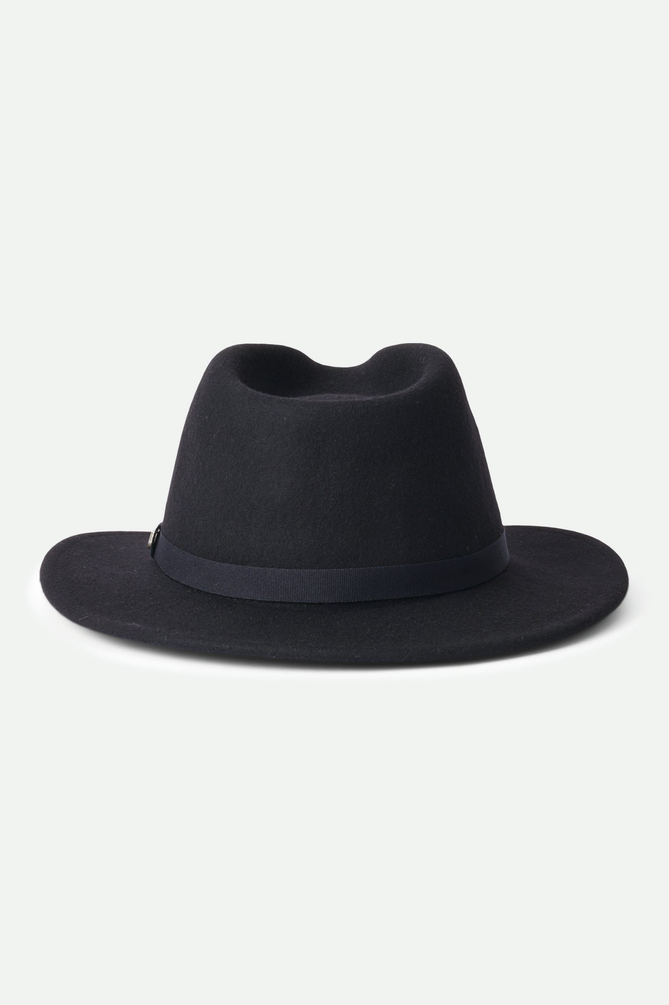 BRIXTON MESSER FEDORA - BLACK/BLACK