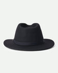 BRIXTON MESSER FEDORA - BLACK/BLACK