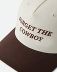BRIXTON FOR GET THE COWBOY NP MP SNAPBACK - CHOC/OFFWHITE