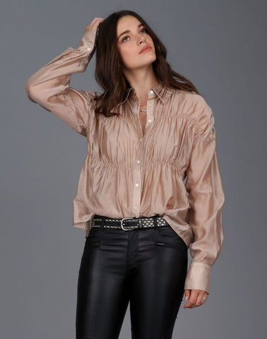 STORM RUCHED BODY SHIRT