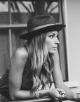 BRIXTON MESSER FEDORA - BLACK/BLACK