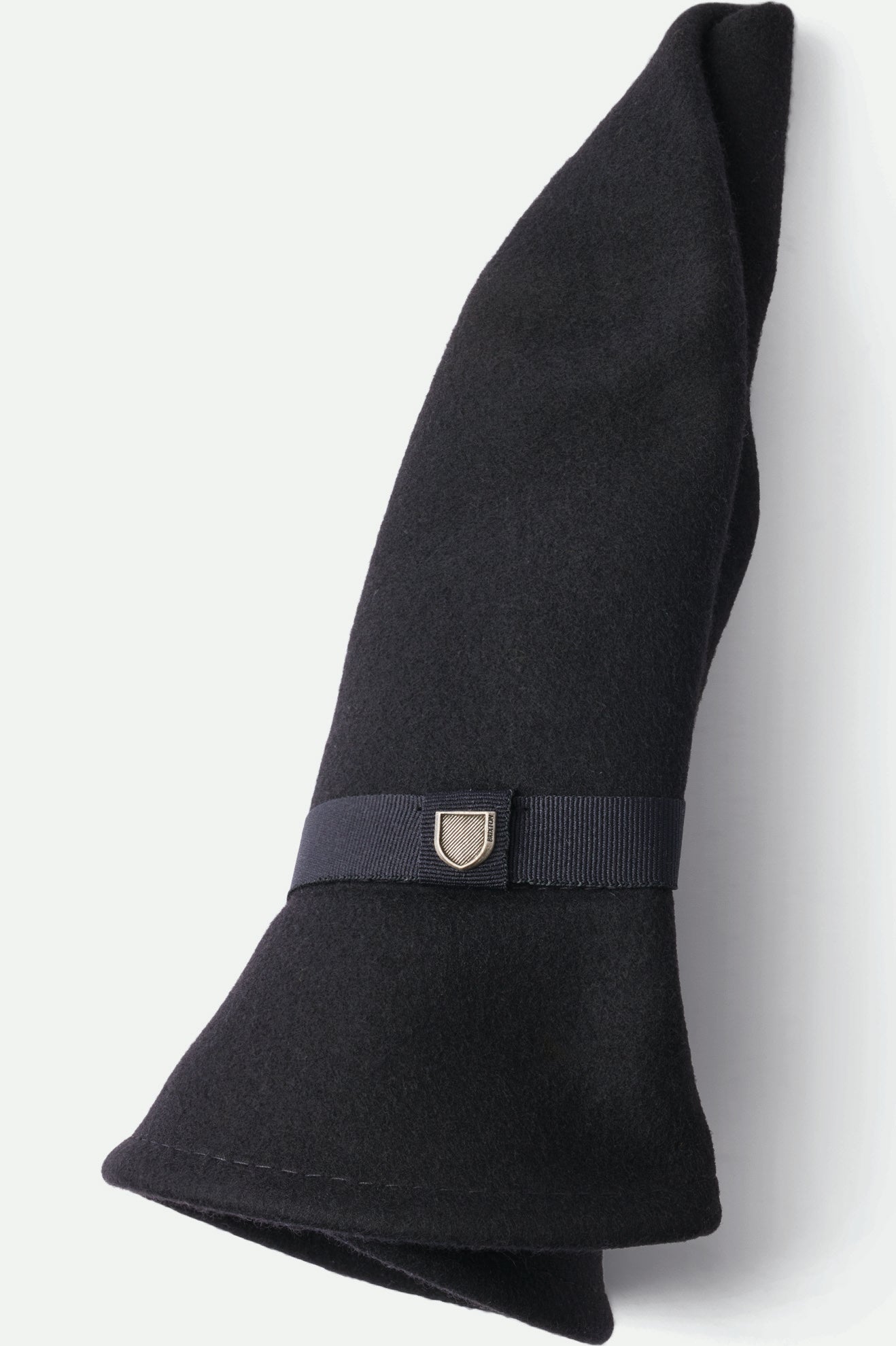 BRIXTON MESSER FEDORA - BLACK/BLACK