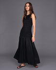 STORM SHIRRED MAXI DRESS