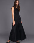 STORM SHIRRED MAXI DRESS